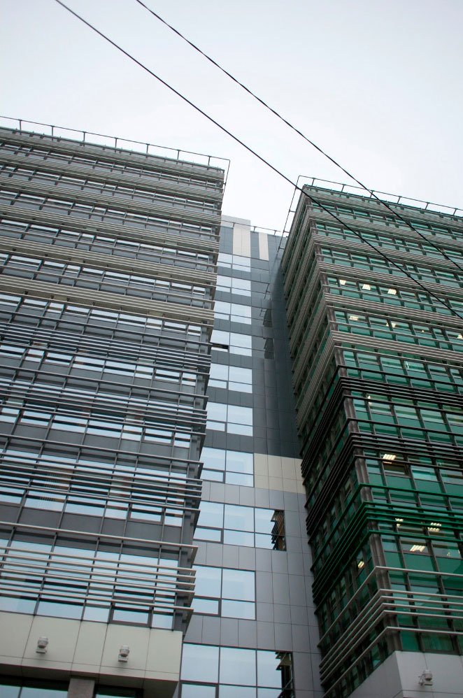 Архитектурный проект «Офисно-торговый комплекс «Виктория»» — Офисно-административное здание — г. Краснодар, ул. Красноармейская — проектирование 2005 — МОА