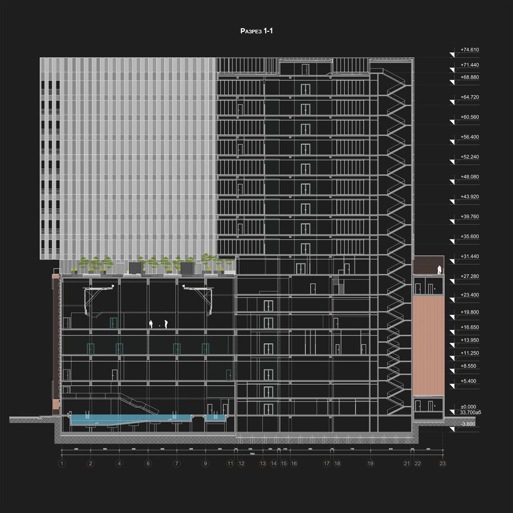 Фото проекта «Бизнес центр со спортивным комплексом» — МОА