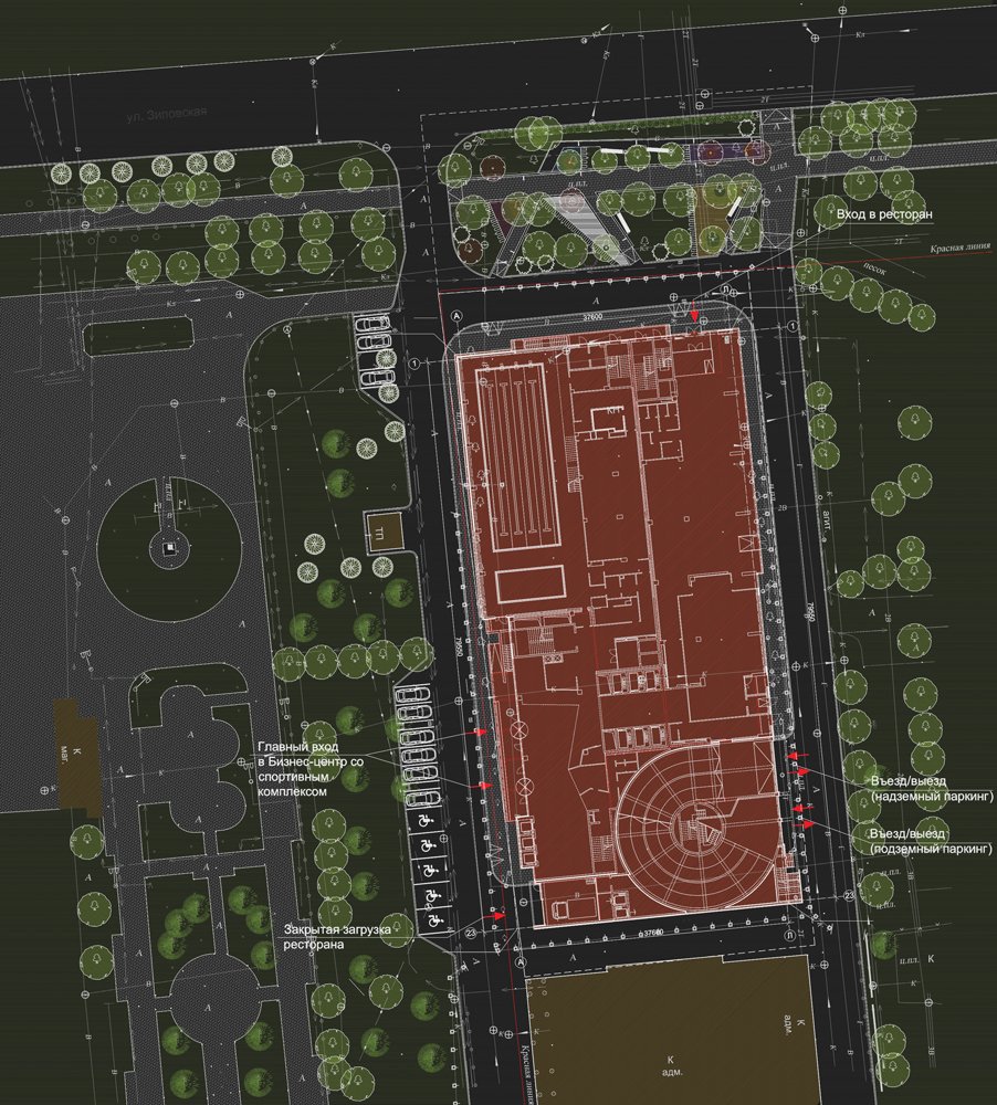 Фото проекта «Бизнес центр со спортивным комплексом» — МОА