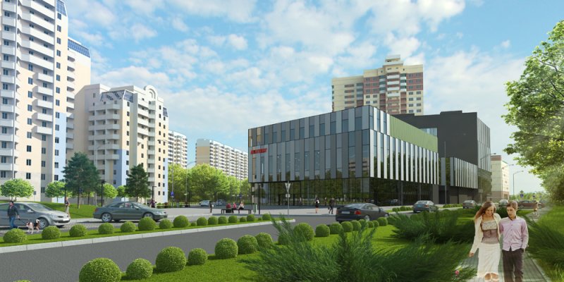 Фото проекта «Торгово-спортивный комплекс с подземной автостоянкой» — МОА