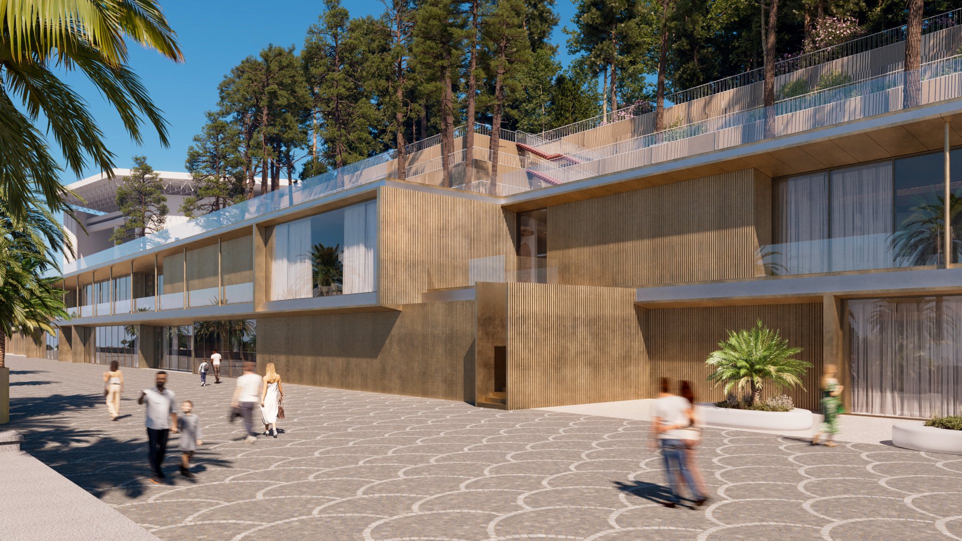 Архитектурный проект «Реконструкция террас и новый коммуникационный узел» — Мастер-планирование — Сочи, Краснодарский край, Россия — проектирование 2025 — МОА